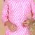 Jbn creation girls' pink and white kurta and patiala set