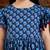 Jbn creation girls' indigo blue and white kurta and leggings set