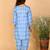 Jbn creation girls' aqua blue kurta and pant set
