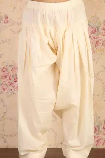 girls' multicolor-base-white kurta and patiala set