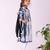 Jbn creation girls' black and white kurta, leggings & dupatta set