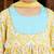 Jbn creation girls' yellow and aqua kurta pant set