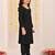 Jbn creation girls' black kurta and pant set
