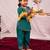 Jbn creation girls' green kurta and patiala set