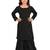 Jbn creation girls' black kurta and sharara set