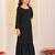 Jbn creation girls' black kurta and sharara set