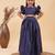 Jbn creation girls' navy blue lehenga set