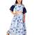 Jbn creation girls' blue sequins floral lehenga set