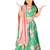 Jbn creation girls' green and pink sequins floral lehenga and dupatta set