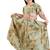 Jbn creation girls'  green base ethnic dress