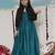 Jbn creation girls' green and black ethnic dress
