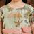 Jbn creation girls'  green base ethnic dress