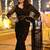 Black Color Net Fabric Party Wear Saree
