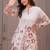 Off white printed cotton flex co-ord set