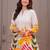 Off white printed cotton flex co-ord set