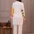 Off white printed cotton flex co-ord set