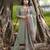 Green embroidered cotton kurta and pant set with dupatta