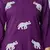 Grape purple embroidered cotton co-ord set