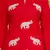 Red embroidered cotton co-ord set
