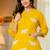 Yellow embroidered cotton co-ord set