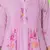 Pink embroidered printx work cotton co-ord set