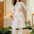 Off white embroidered printx work cotton co-ord set