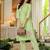 Green embroidered printx work cotton co-ord set