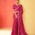shaded multi color faux chiffon silver zari border work  saree