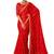 shaded multi color faux chiffon silver zari border work  saree