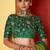 shaded multi color faux chiffon silver zari border work  saree