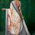 shaded multi color faux chiffon silver zari border work  saree