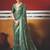 green brasso border work saree