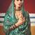 green brasso border work saree