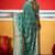 green brasso border work saree