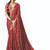 red brasso border work saree