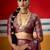 maroon brasso border work saree