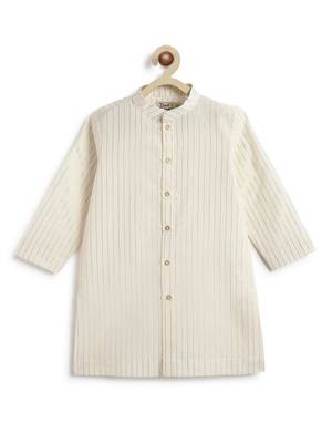 Orange plain cotton nehru jacket set 4