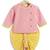 Pink plain cotton kurta set