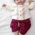 Cream embroidered cotton bandhgala set