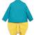 Blue embroidered cotton bandhgala set