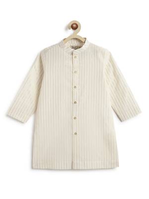Orange plain cotton nehru jacket set 4