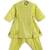 Green plain cotton kurta set