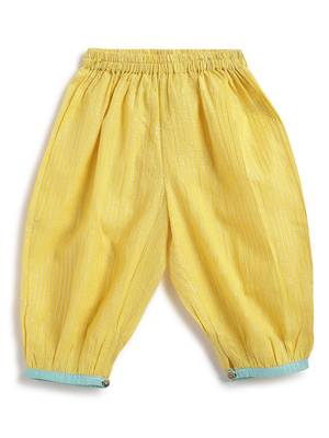 Yellow plain cotton kurta set 5