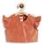 Orange plain cotton lehenga