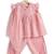 Pink plain cotton kurta set