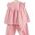 Pink plain cotton kurta set