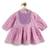 Purple plain cotton kurta set