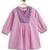 Purple plain cotton kurta set