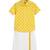 Yellow printed cotton co ord set