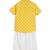 Yellow printed cotton co ord set